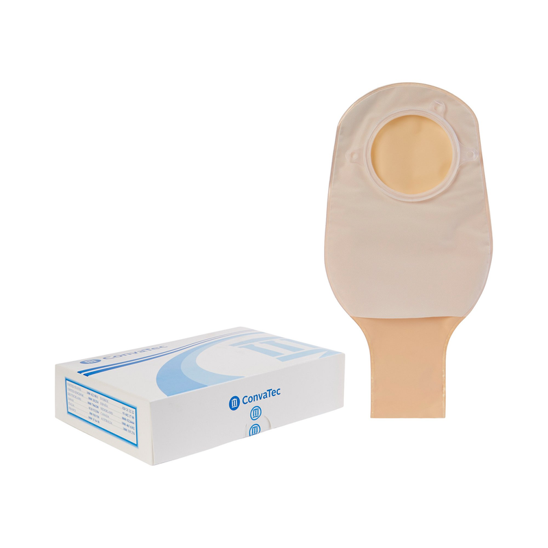 ConvaTec SURâ€‘FIT NaturaÂ® 401504 â€“ 12â€³ Twoâ€‘Piece Drainable Ostomy Pouch, Opaque, 2Â¾â€³ Flange, Tailâ€‘Clip Closure â€“ Model #401504 (Box of 10) - RMS PRODUCTS