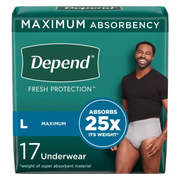 Depend Fresh Protection Underwear for Men, Maximum - RMS PRODUCTS