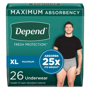 Depend Fresh Protection Underwear for Men, Maximum - RMS PRODUCTS