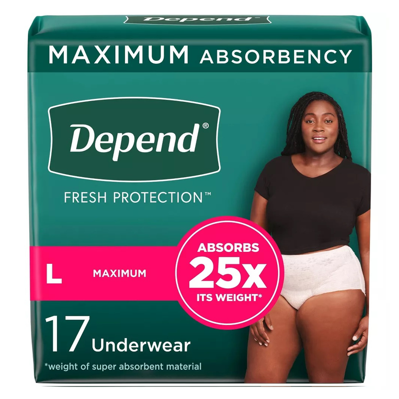 Depend Fresh Protection Underwear for Women, Maximum - RMS PRODUCTS