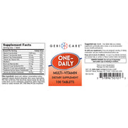 GeriCare One-Daily Multi‑Vitamin + Minerals – 100 Tablets | Essential Daily Nutrition - RMS PRODUCTS