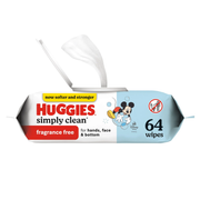 Huggies Simply Clean Unscented Baby Wipes (64â€‘count) - RMS PRODUCTS