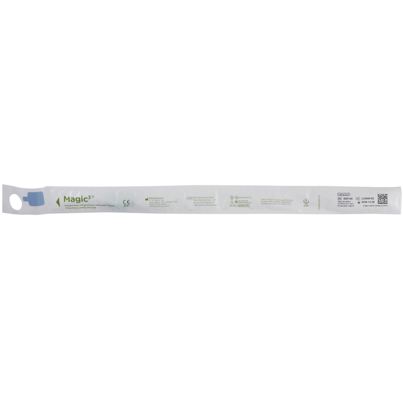 Bard MAGICÂ³Â® Hydrophilic Intermittent Catheter â€“ 14â€¯Fr Ã— 16â€³ (Modelâ€¯53614G) with Sureâ€‘Grip Sleeve, Straight Tip - RMS PRODUCTS