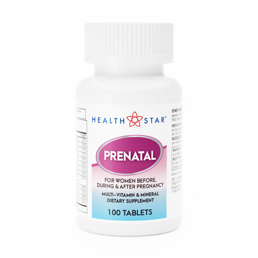 GeriCare Prenatal Multi-Vitamins – 100 Tablets | Daily Nutritional Support for Before, During & After Pregnancy - RMS PRODUCTS