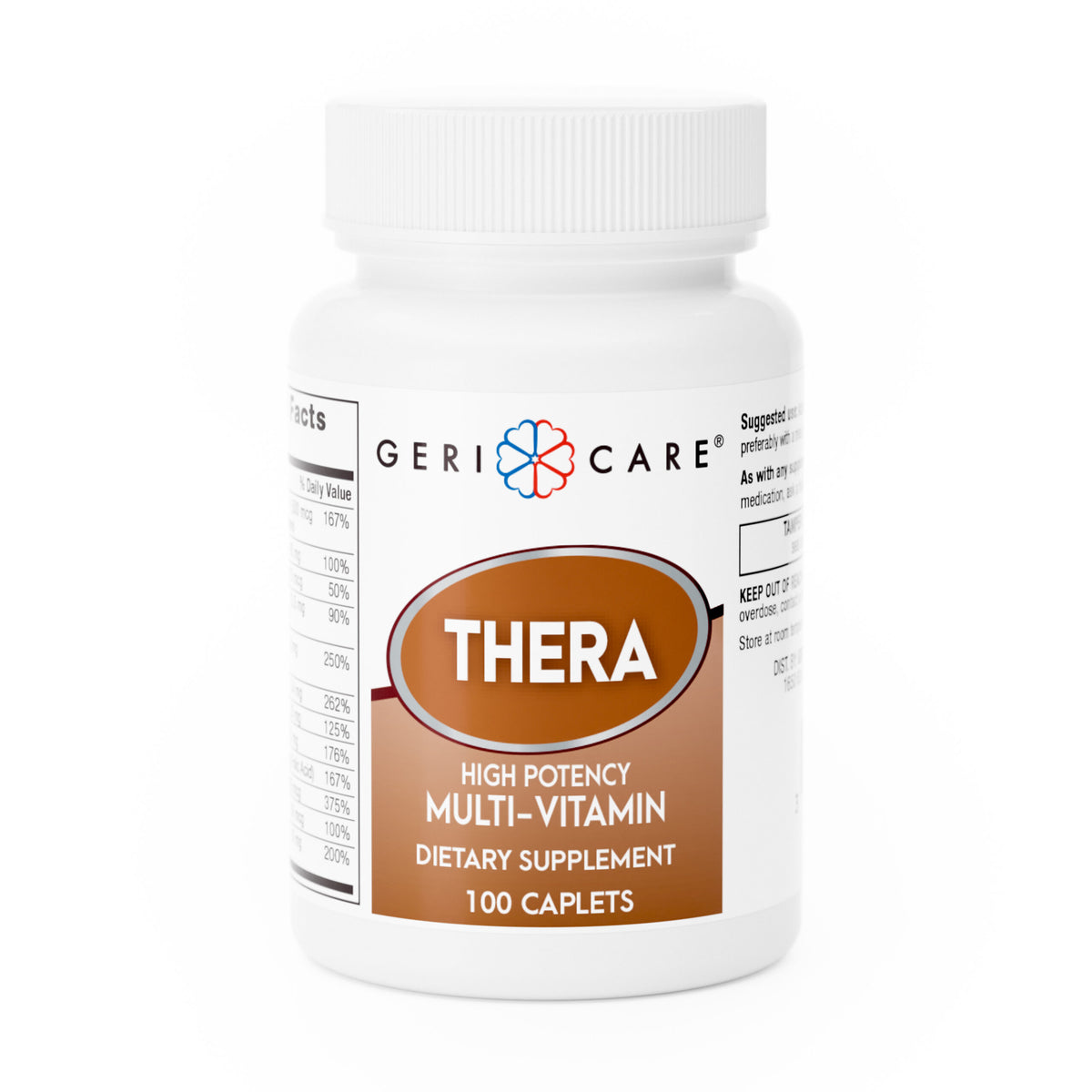 GeriCare Theraâ€‘Tabs Highâ€‘Potency Multivitamin â€“ 100 Caplets | On ...