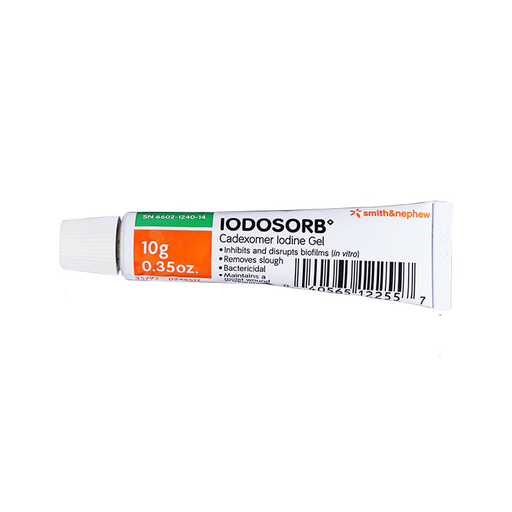 Smith & Nephew IodosorbÂ® Cadexomer Iodine Gel â€“ 10â€¯g Tube â€“ Model #6602124014E - RMS PRODUCTS
