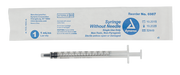 Dynarex Syringes without Needles - Non Toxic - Luer Slip, 1cc - RMS PRODUCTS