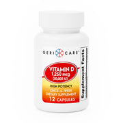 GeriCare Vitamin D 1,250mcg (50,000 IU) High‑Potency Capsules – 12 Count | Once‑Weekly Supplement - RMS PRODUCTS