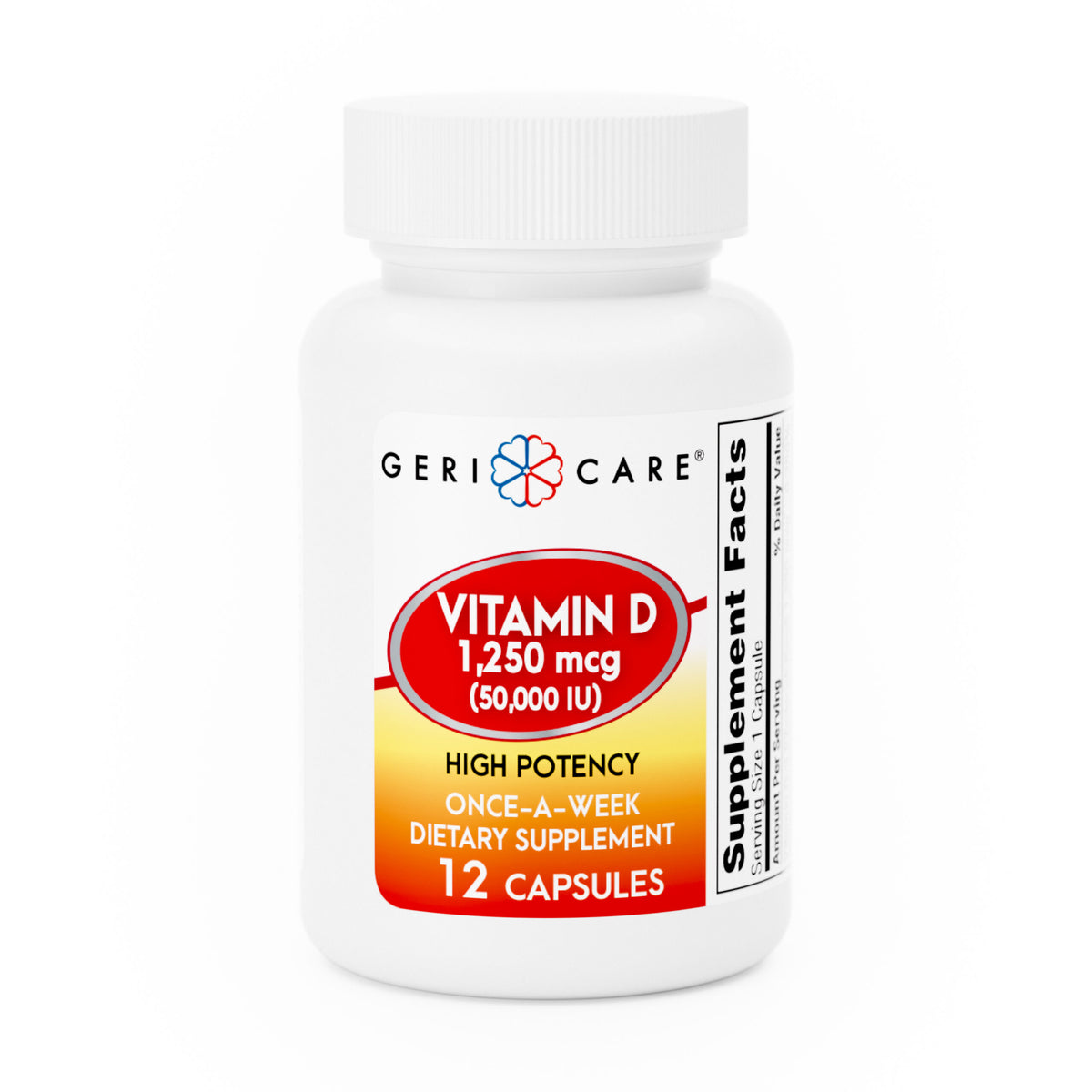 Higha GeriCare Vitamin D 1,250mcg (50,000 IU) High‑Potency Capsules â ...