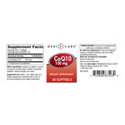 GeriCare CoQ10 100 mg Softgels – 30 Count | Heart & Energy Support Supplement - RMS PRODUCTS