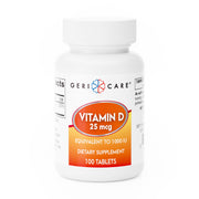 GeriCare Vitamin D 25 mcg (1,000 IU) Tablets – 100 Count | Bone, Muscle & Immune Support - RMS PRODUCTS