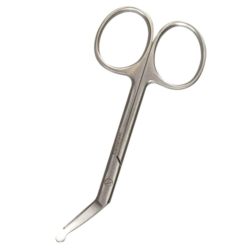 Coloplast Ostomy Scissors 95050 â€“ 4â€³ Curved Bluntâ€‘Tip Fingerâ€‘Ring Scissors â€“ Model #95050 - RMS PRODUCTS