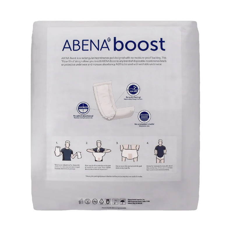 Abena Abriâ€‘Let â€œFlowâ€‘Thruâ€ Maxi Booster Pads â€“ 6.3â€³â€¯Ã—â€¯24â€³, Textile-Back, 20â€‘Count Bag - RMS PRODUCTS
