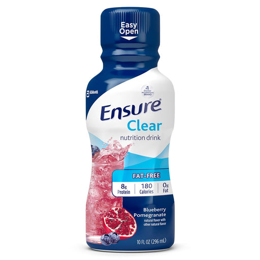Ensure Clear Therapeutic Nutrition Drink | 240 Cal, 8g Protein | Fat-Free | Blueberry Pomegranate & Mixed Fruit - RMS PRODUCTS