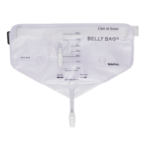 Teleflex Rüsch® Belly Bag® Urinary Collection Device – 1000 mL Anti‑Reflux Twist-Valve Bag, Waist-Worn – Model #B1000 - RMS PRODUCTS