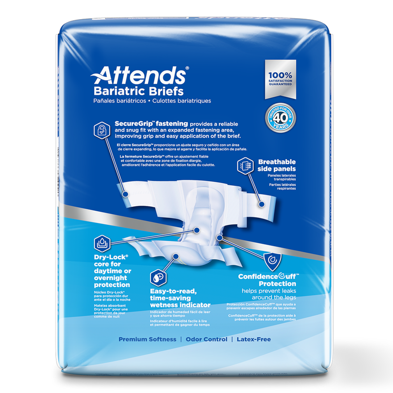 Attends Bariatric Briefs, Ultimate Absorbency 2XL - RMS PRODUCTS