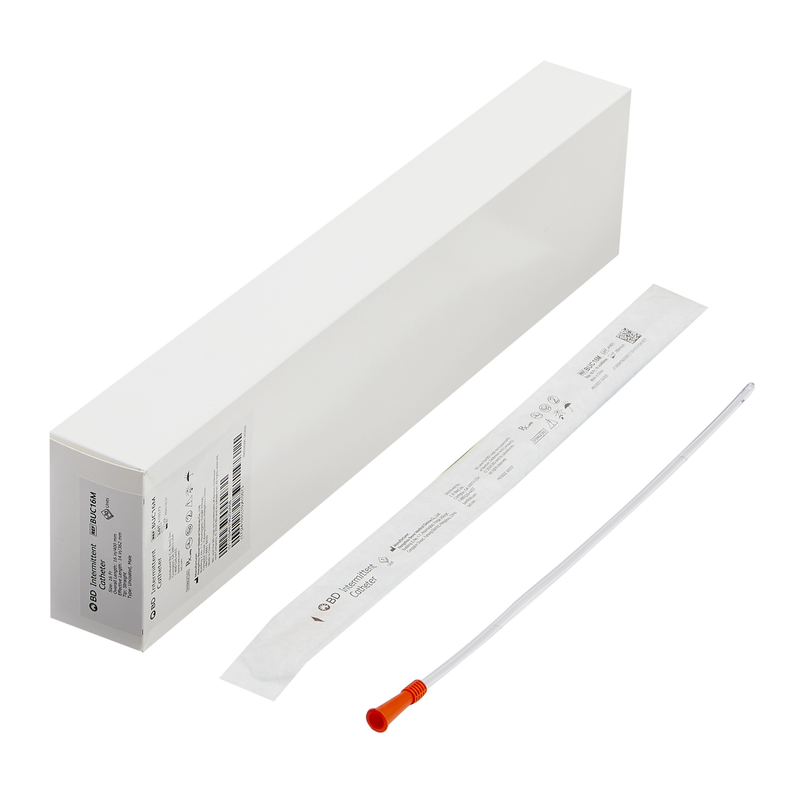 Bard BUC16M Male Intermittent Catheter – 16 Fr × 16″ Straight Tip, Sterile PVC - RMS PRODUCTS