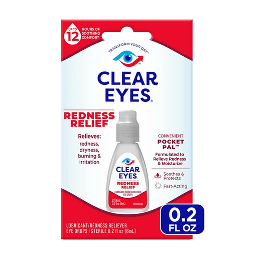 Clear Eyes Redness Relief Eye Drops Handy Pocket Pal 0.20 oz - RMS PRODUCTS