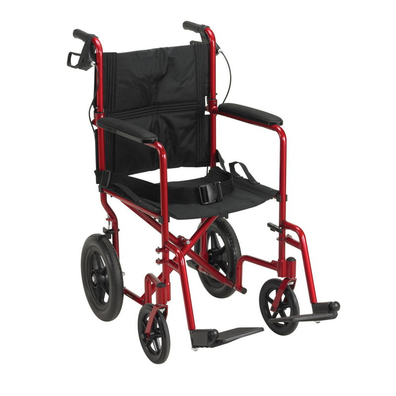 Drive Medical Lightweight Expedition Aluminum Transport Chair - RMS PRODUCTS