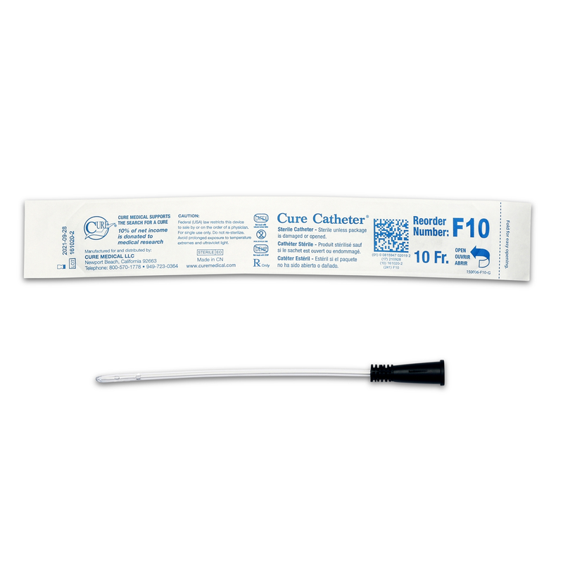 ConvaTec F10 – Female Intermittent Catheter, 10 Fr, 6" Length, Sterile, DEHP-Free  (Model F10) - RMS PRODUCTS