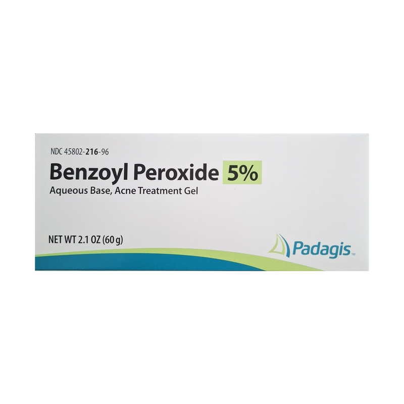 Perrigo Benzoyl Peroxide 5% Acne Treatment Gel – 2.1 oz | Maximum Strength Daily Acne Treatment for Face & Body - RMS PRODUCTS
