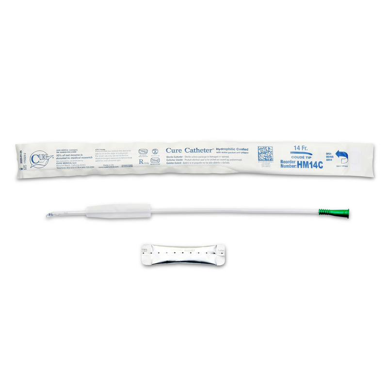 ConvaTec Cure Ultra™ Hydrophilic Coudé Catheter – 16 Fr × 16″ (Model HM16C) - RMS PRODUCTS
