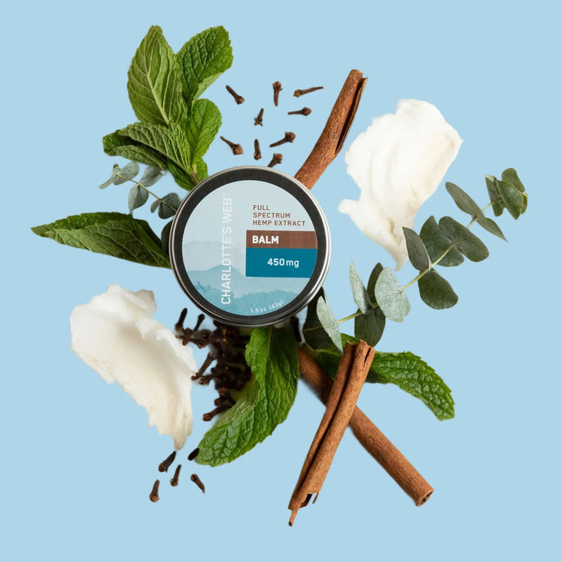 Charlotte's Web Hemp-Infused Balm | 450mg Full Spectrum Hemp Extract | 1.5 oz Tin - RMS PRODUCTS