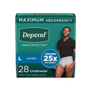 Depend Fresh Protection Underwear for Men | Moderate to Heavy Incontinence | Pull-On with Tear-Away Sides - RMS PRODUCTS