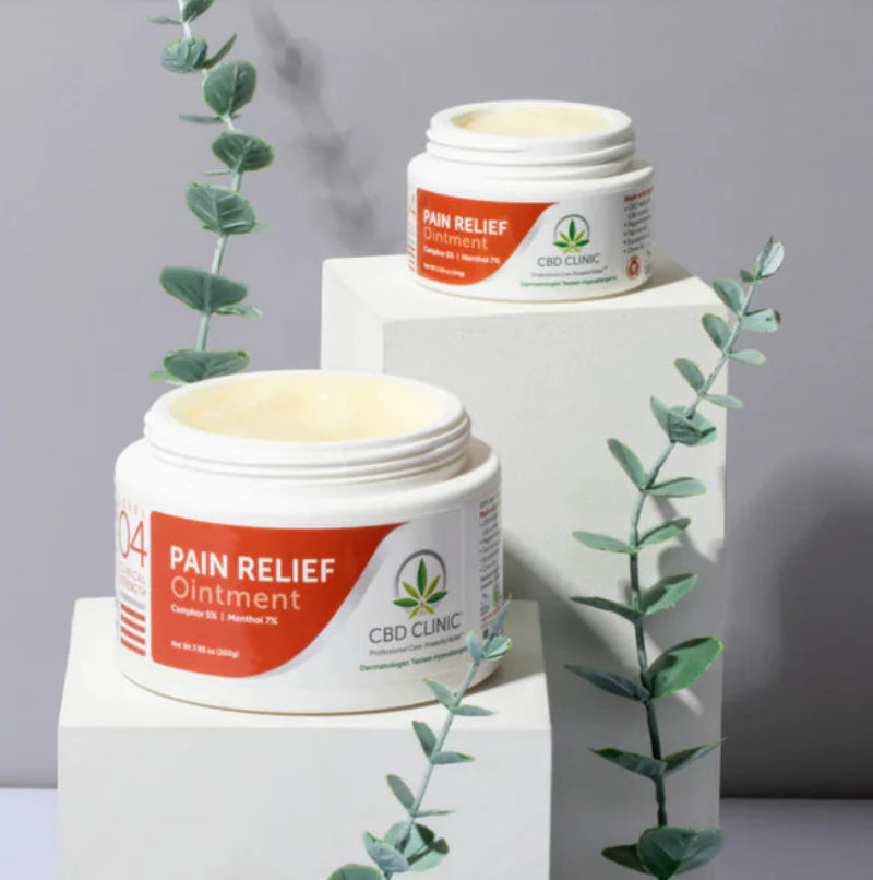 CBD Clinic Level 4 Pain Relief Ointment | 250mg CBD, 7% Menthol & 5% Camphor | 44g Jar - RMS PRODUCTS
