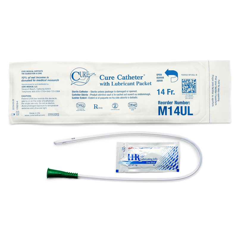 Convatec Cure Ultra™ Pocket Catheter – 14 Fr × 16″, Pre‑Lubricated (M14UL) - RMS PRODUCTS