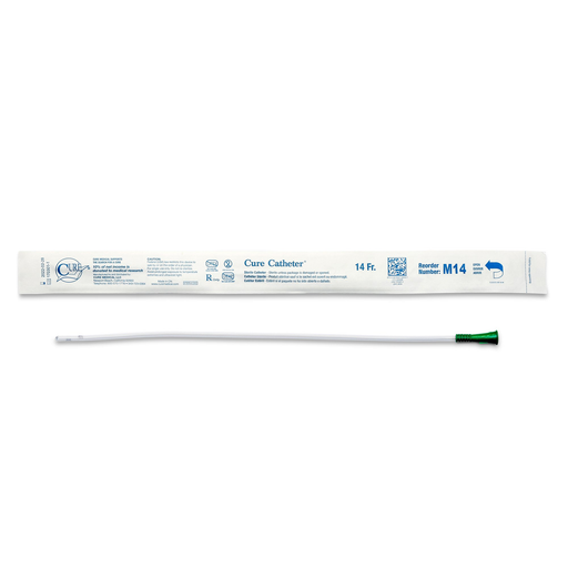 Convatec Cure Ultra™ Straight Intermittent Catheter – 14 Fr × 16″ (Model ULTRA M14) - RMS PRODUCTS