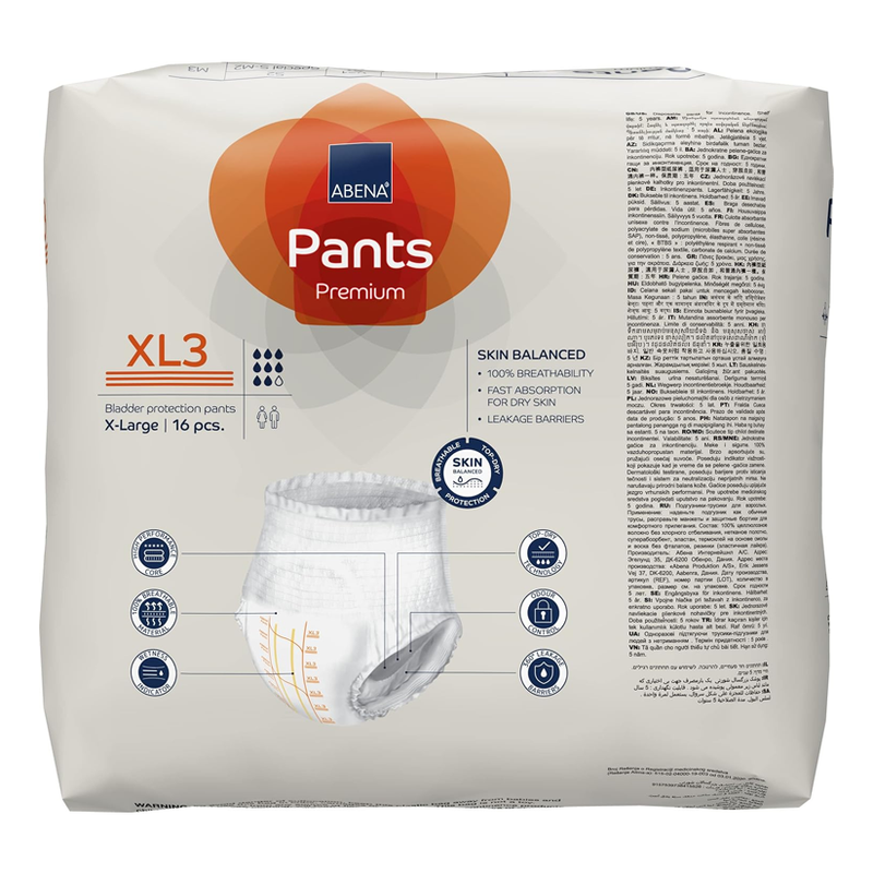 Abenaâ€¯Premium Pants XL3 â€“ Extra Large Levelâ€‘3 Pullâ€‘On Disposable Underwear (39â€“55â€³) - RMS PRODUCTS