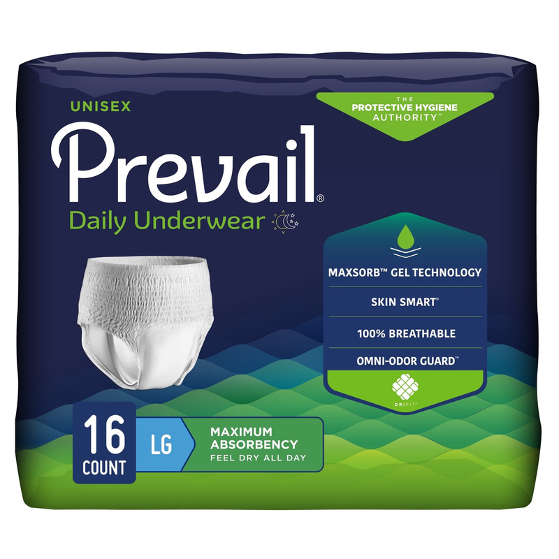 Prevail Adult Incontinence Underwear for Men & Women, Maximum Absorbency - RMS PRODUCTS