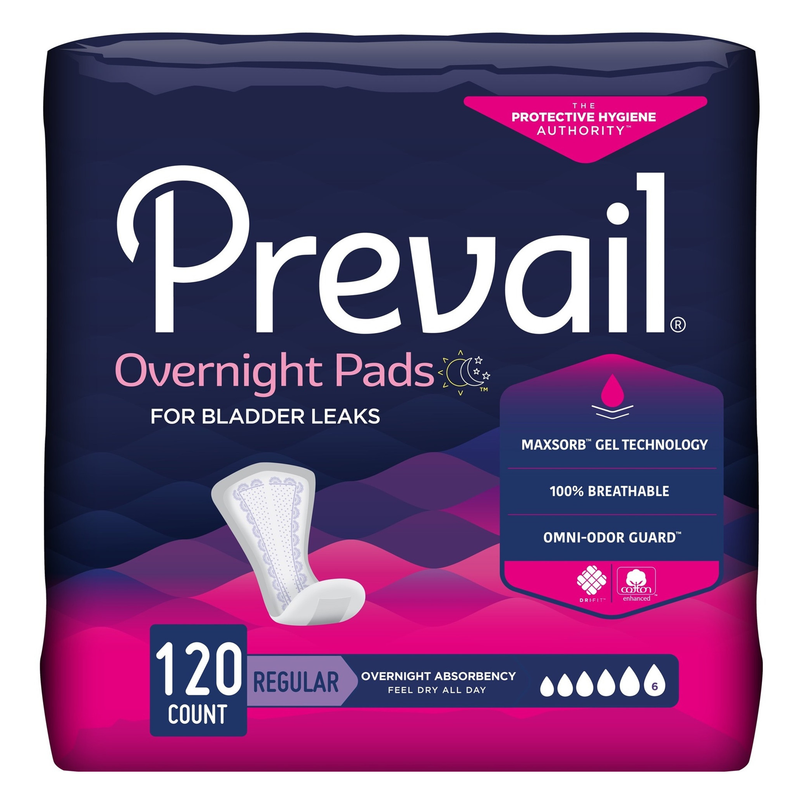 Prevail Women's Overnight Bladder Control Pads - RMS PRODUCTS