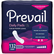 PrevailÂ® Daily Pads Ultimate Bladder Control Pad, 16-Inch Length (Case of 132) - RMS PRODUCTS