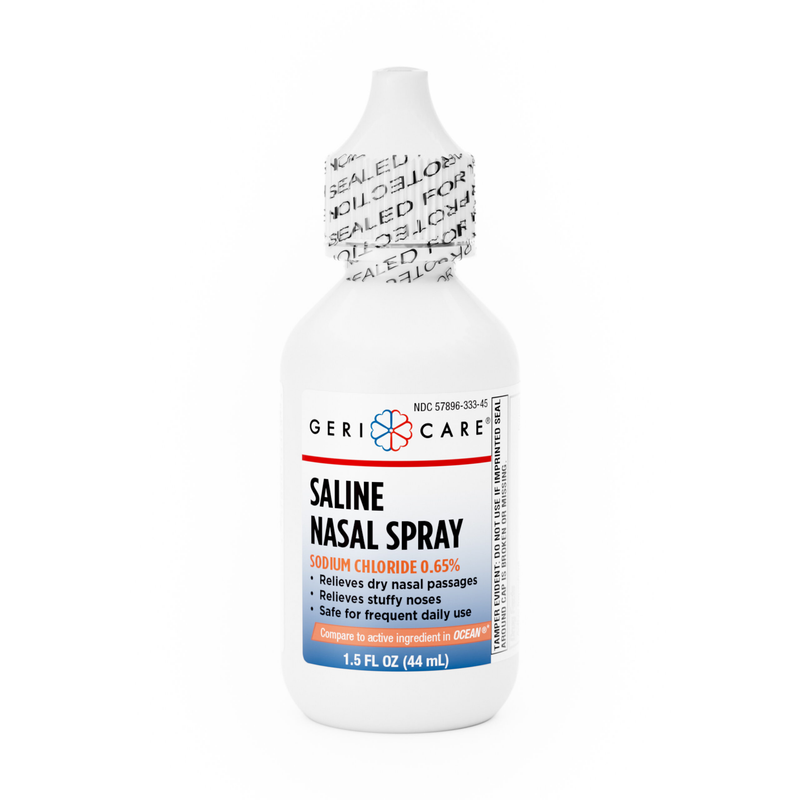 GeriCare Saline Nasal Spray – 0.65% Strength | Moisturizing Nasal Relief | 1.5 fl oz - RMS PRODUCTS