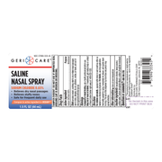 GeriCare Saline Nasal Spray – 0.65% Strength | Moisturizing Nasal Relief | 1.5 fl oz - RMS PRODUCTS