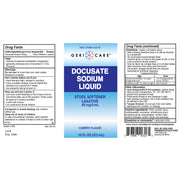 GeriCare Docusate Sodium Liquid – 50 mg per 5 mL | Gentle Stool Softener — 16 fl oz (473 mL) - RMS PRODUCTS
