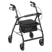Drive Medical Aluminum Rollator, 6" Casters - RMS PRODUCTS