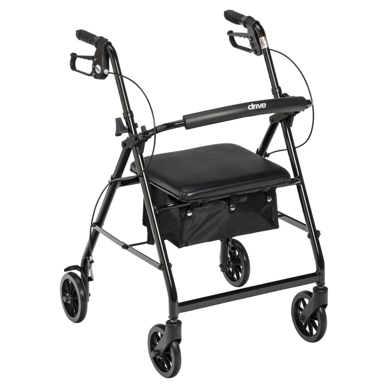 Drive Medical Aluminum Rollator, 6" Casters - RMS PRODUCTS