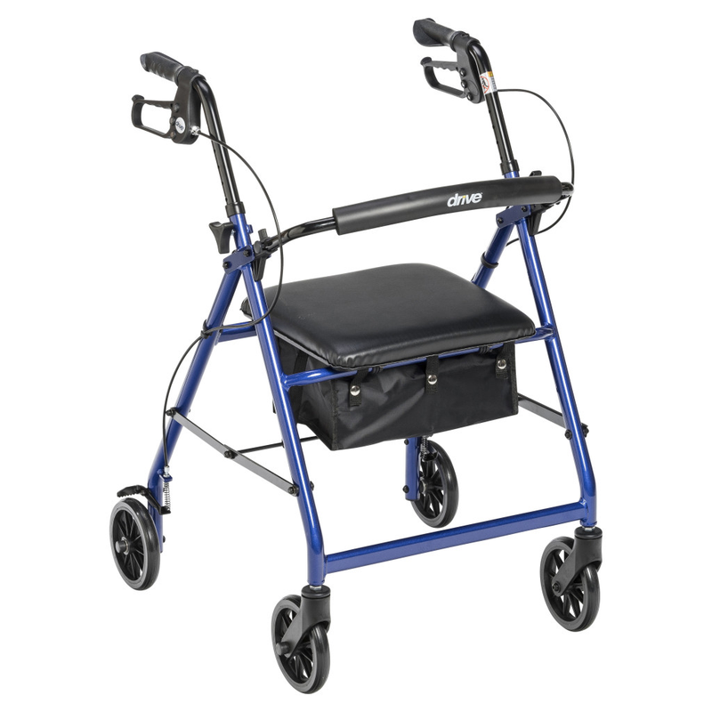 Drive Medical Aluminum Rollator, 6" Casters - RMS PRODUCTS