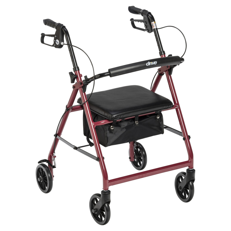 Drive Medical Aluminum Rollator, 6" Casters - RMS PRODUCTS