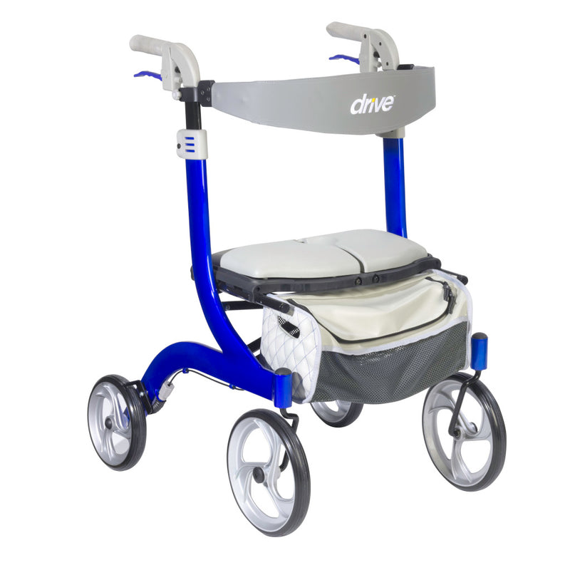 Drive Medical Nitro DLX Rollator Walker-Blue RTL10266BL-HS