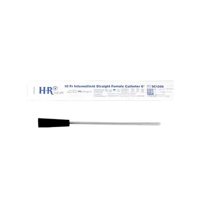 HR Healthcare® TruCath® Female Straight Intermittent Catheter – 10 Fr × 6″ (Model SC1006) - RMS PRODUCTS