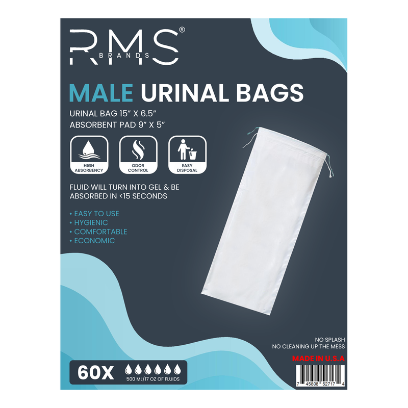 RMS BRANDS Male Urinal Bags – 60 Bags - RMS PRODUCTS