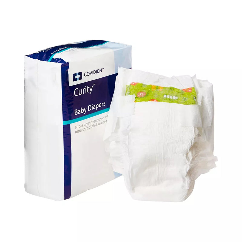 Curity Baby Diapers | Refastenable Tabs, Breathable Leak Guards | Small, Medium & Large