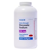 Major Extra Strength Docusate Sodium 250 mg – 1000 Softgels | Stool Softener for Gentle, Reliable Relief from Occasional Constipation - RMS PRODUCTS