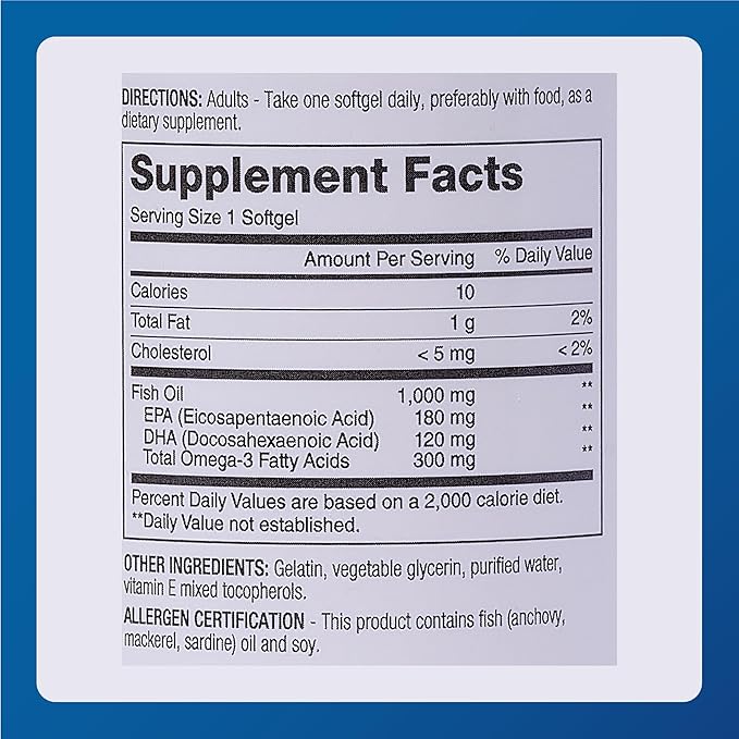 Major Fish Oil Cholesterol Free 1000MG - 100 Soft Gels - RMS PRODUCTS