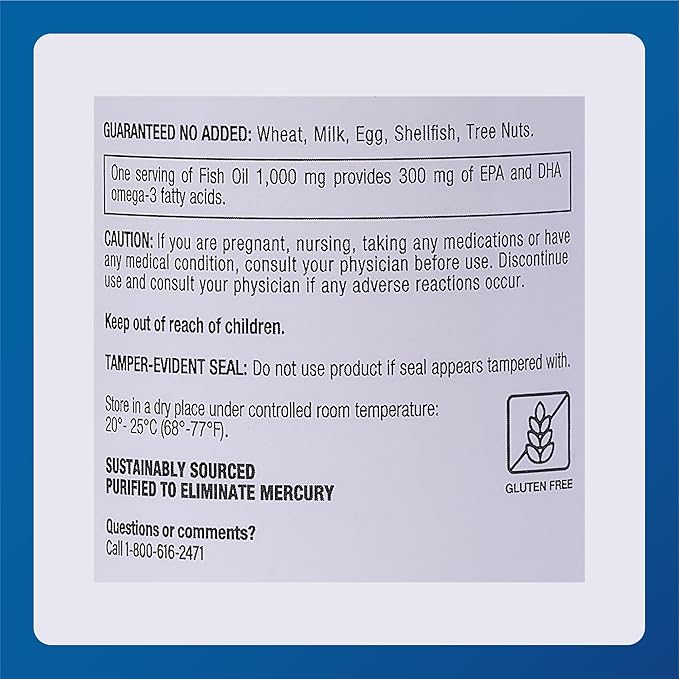 Major Fish Oil Cholesterol Free 1000MG - 100 Soft Gels - RMS PRODUCTS