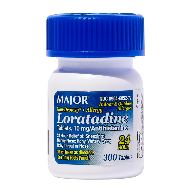 Major Loratadine 10 mg – 300 Tablets | Non-Drowsy Allergy Relief for Seasonal Allergies & Hay Fever - RMS PRODUCTS